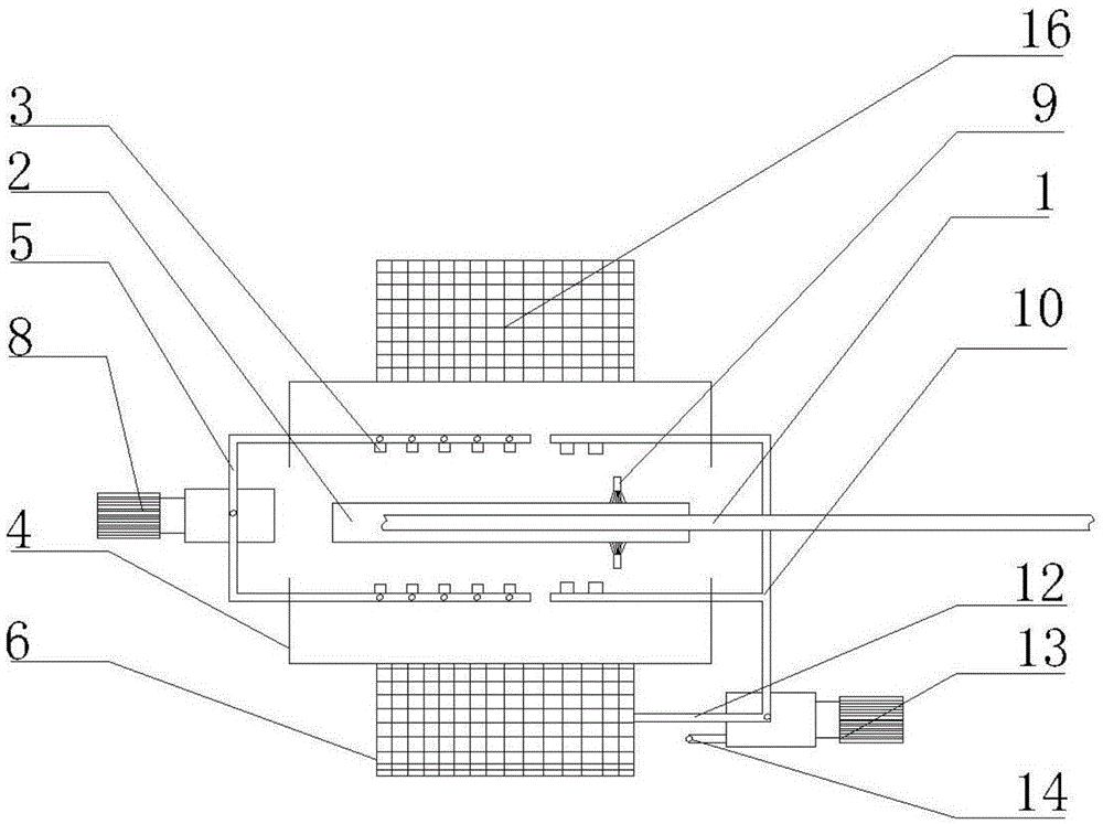 A needle spray countercurrent cleaning device for the cathode plate in the subsequent section of electrolytic zinc electrolysis