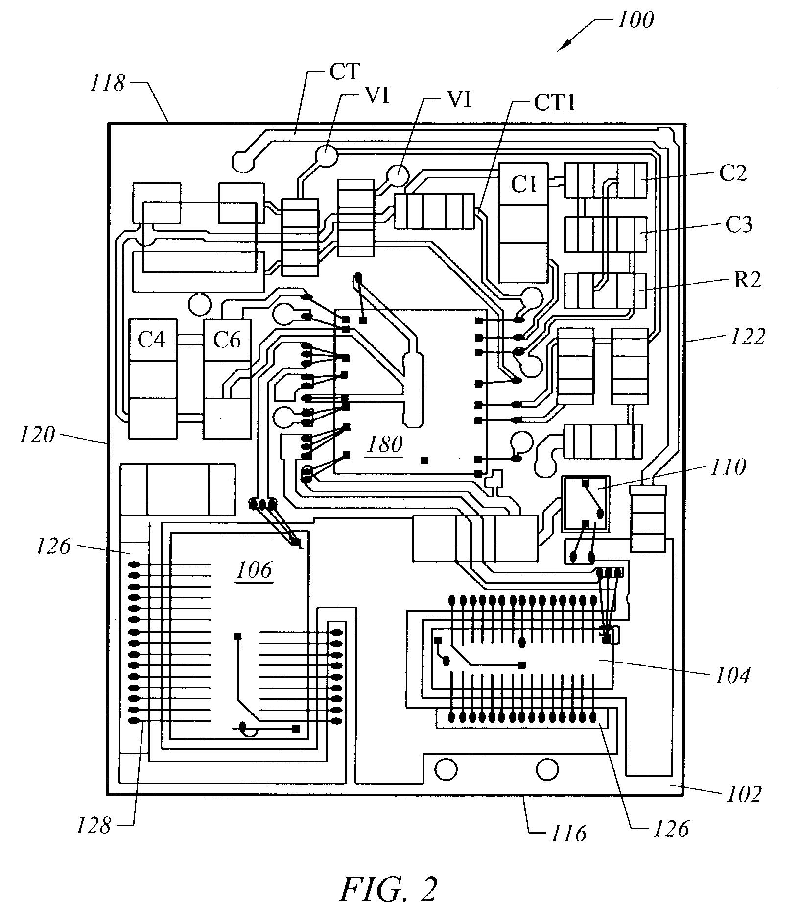 DC-DC converter implemented in a land grid array package