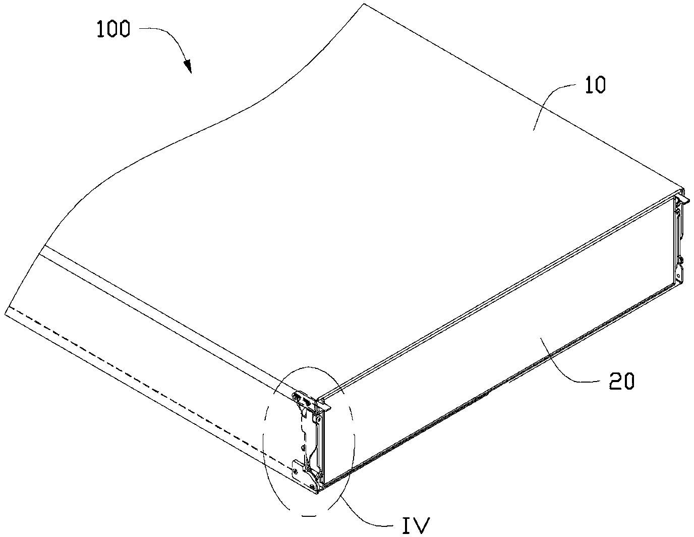 Electronic module drawing-out device