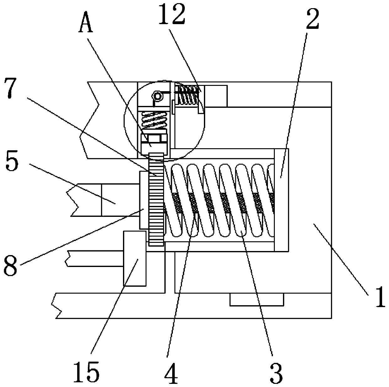 Automatic adjusting and fixing device for charging port of new energy automobile