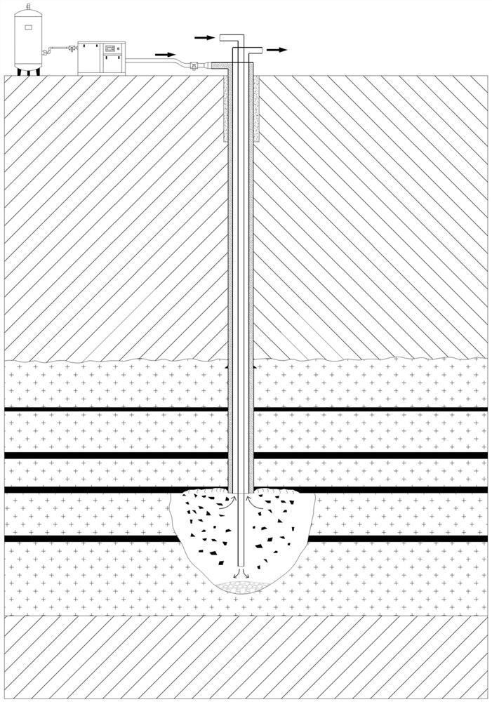 A kind of air-cushion brine mining method of salt rock formation containing high impurity salt rock and mudstone interlayer