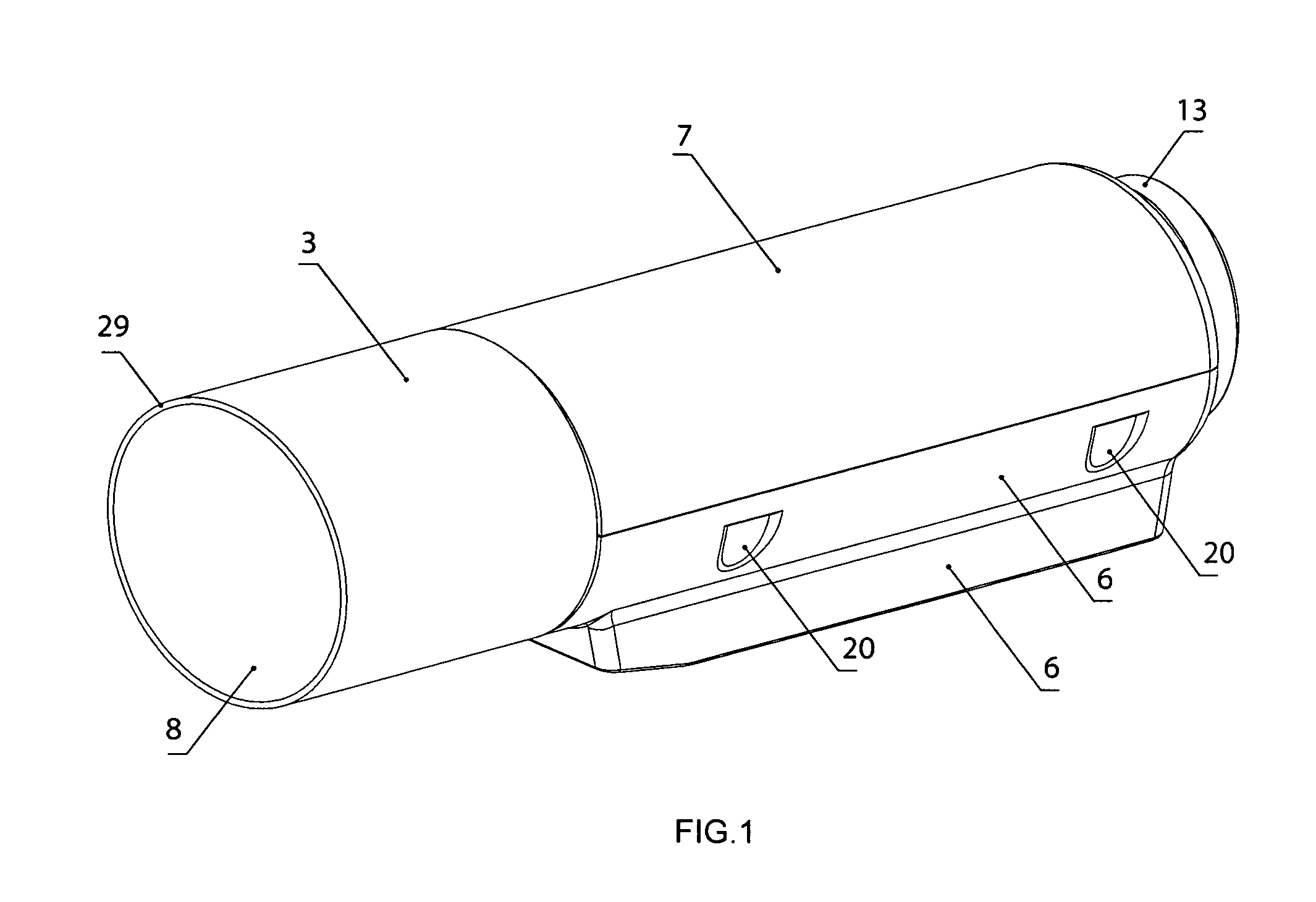 Method for prevention of pollution of the glass of the front window of a housing for an outdoor surveillance camera and a housing for implementation of this method