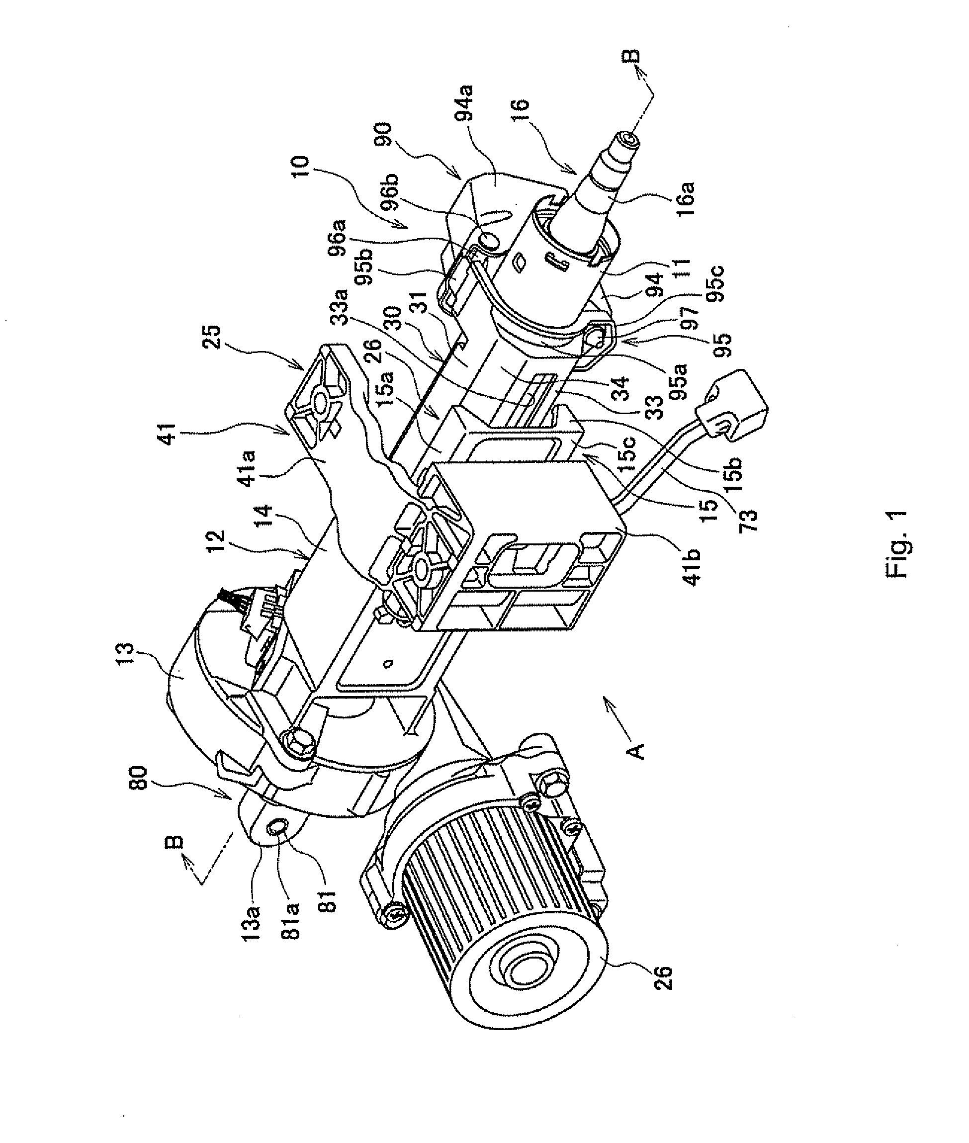 Steering apparatus for vehicle