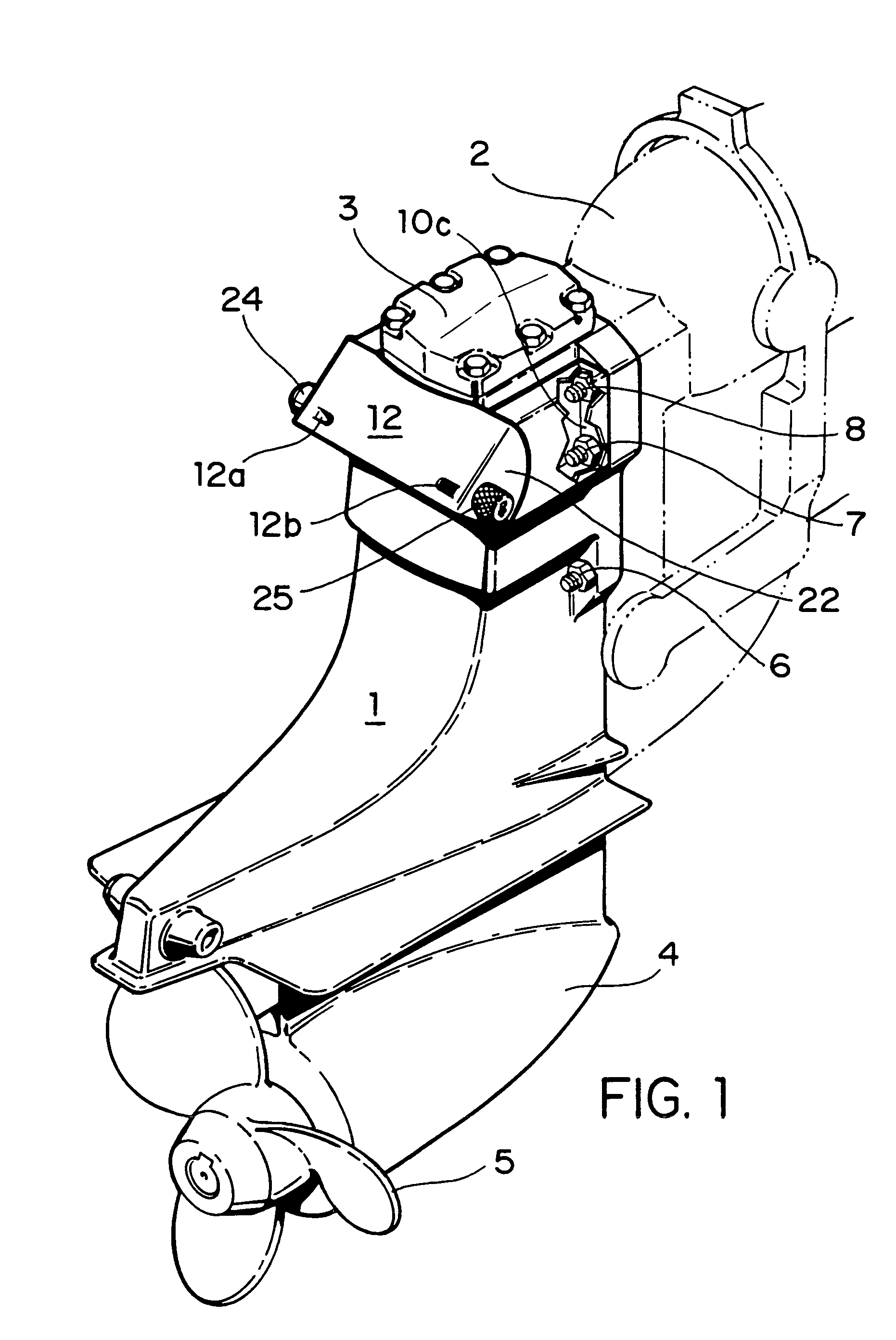 Preventive theft installation on a boat