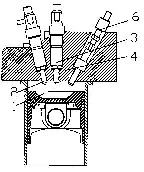 Premixed combustion system of diesel engine