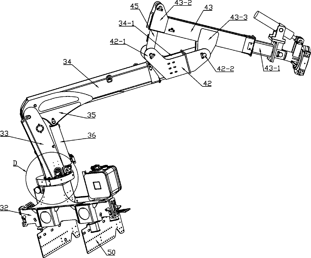 Position adjusting system for heliostat cleaning equipment