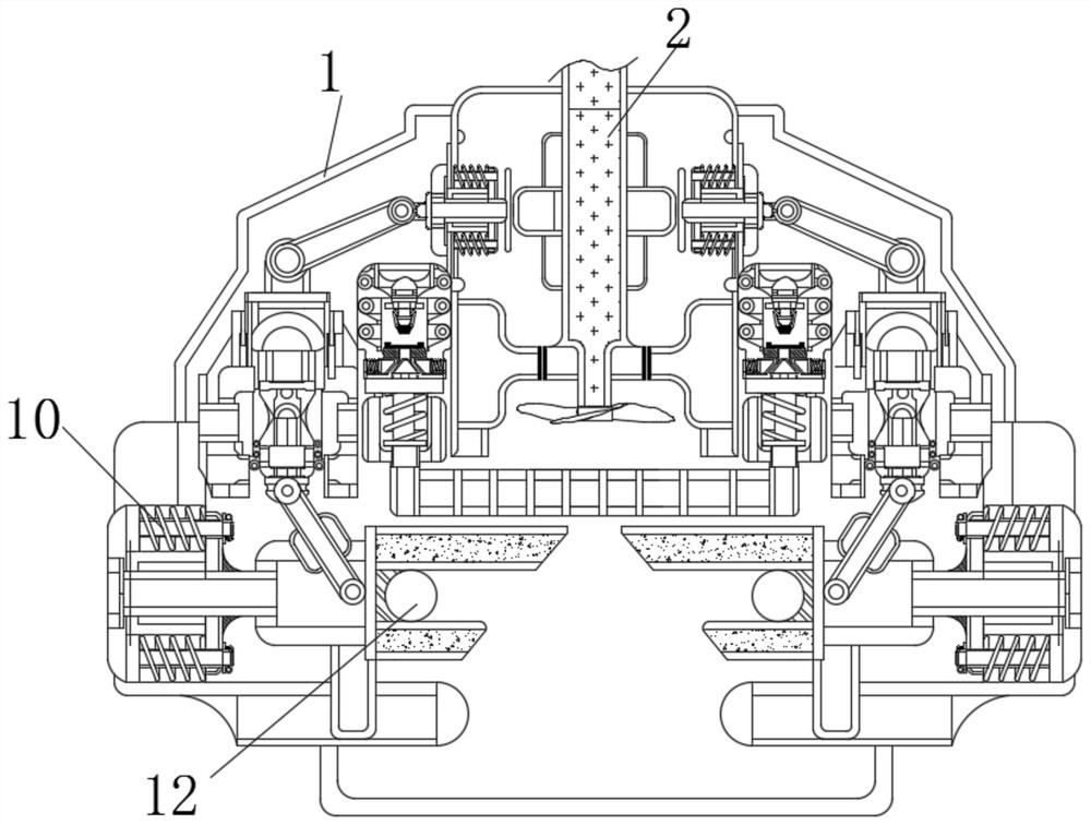 Device for automatically protecting air suction end of turbine to guarantee normal work