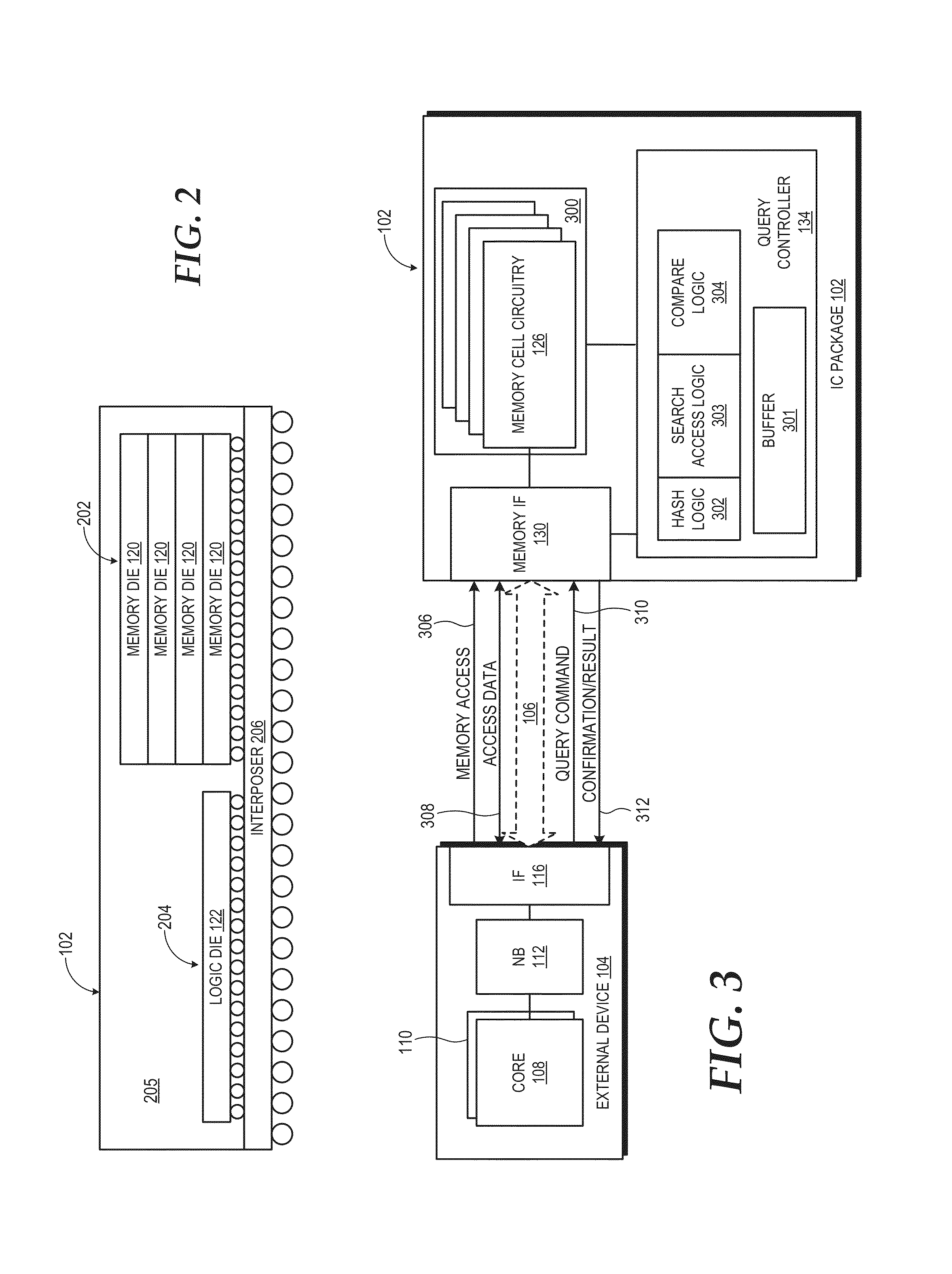 Query operations for stacked-die memory device