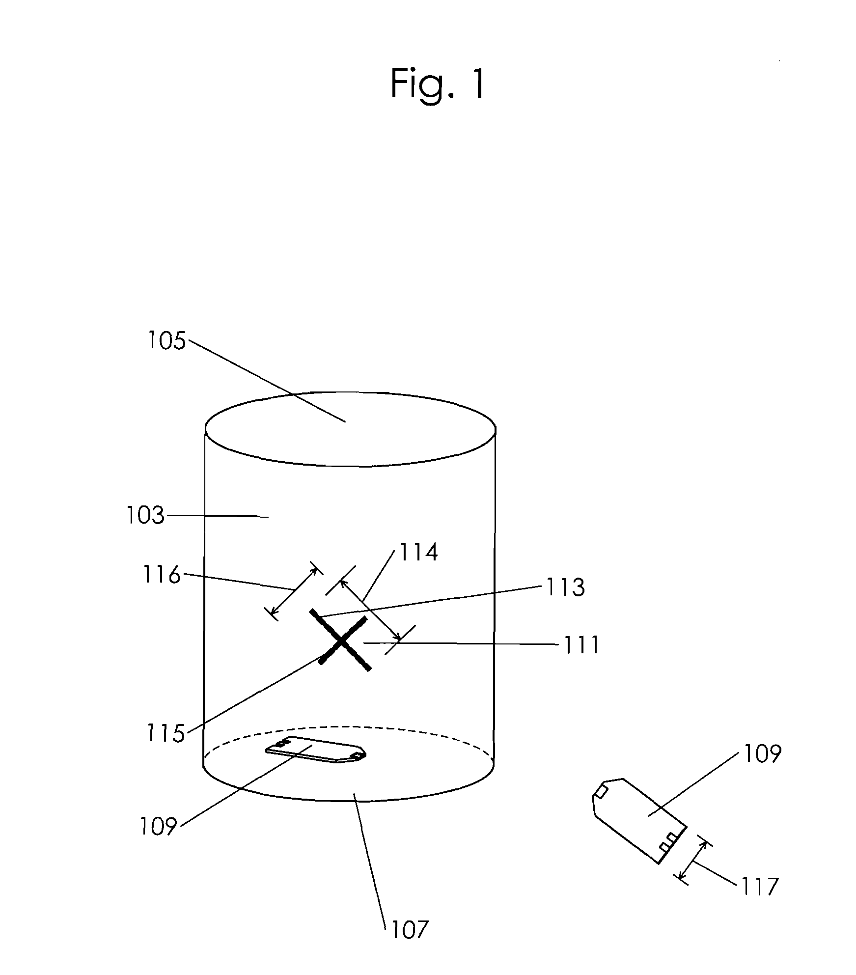 Used test strip storage container