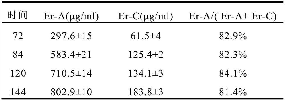 Optimized fermentation method of saccharopolyspora erythraea with sucC gene knocked out