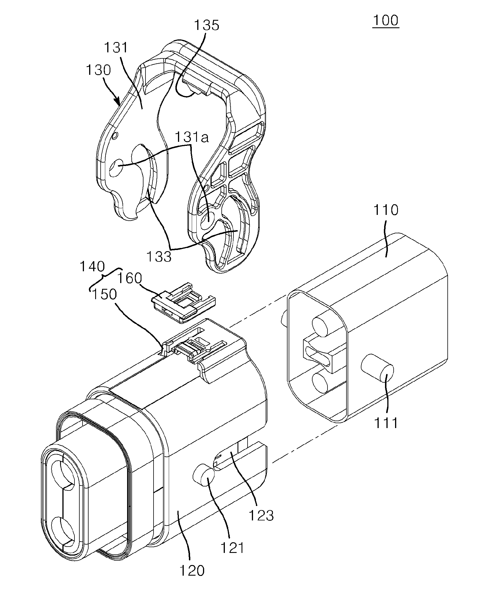 Connector for vehicle