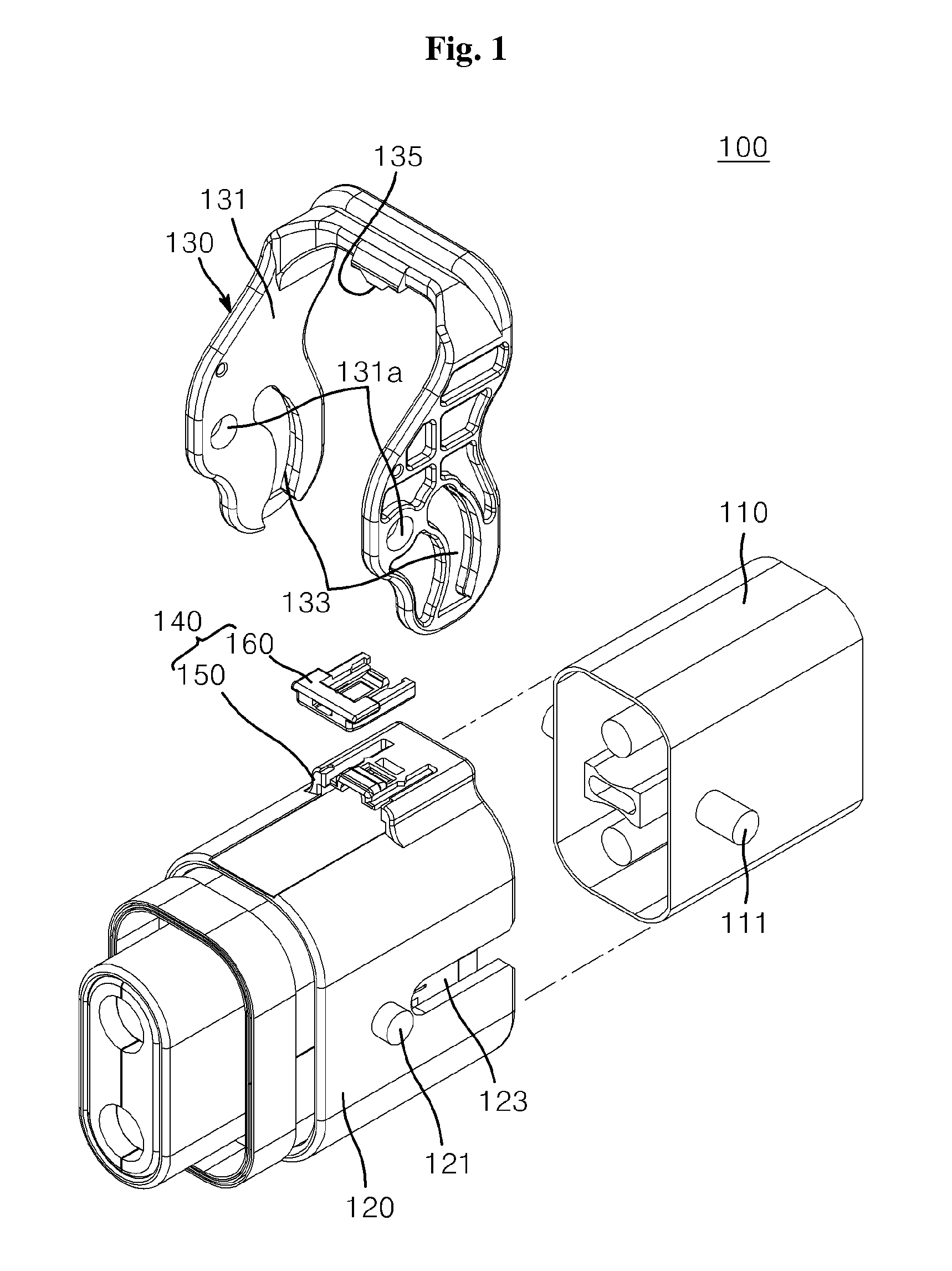 Connector for vehicle