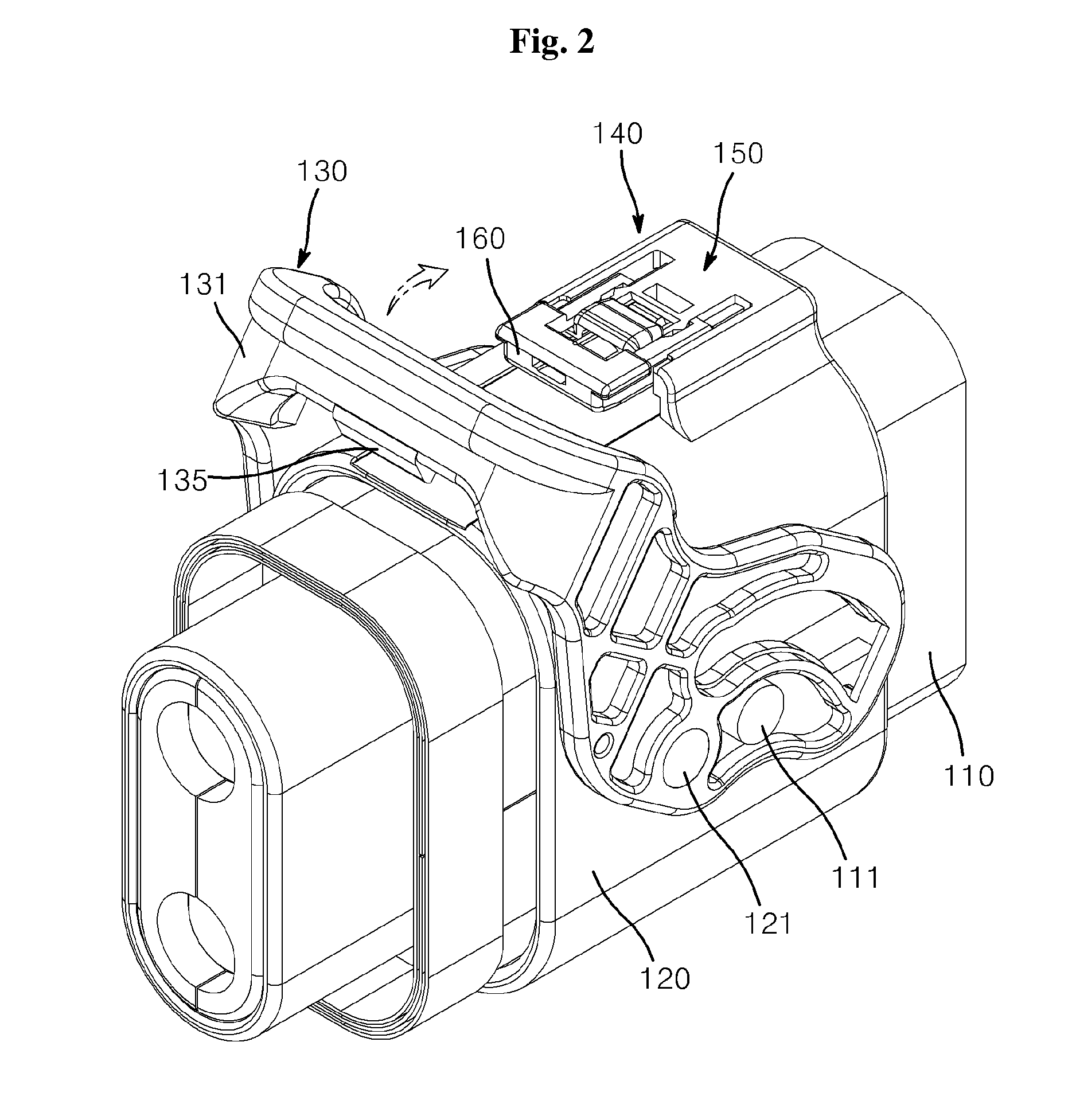 Connector for vehicle