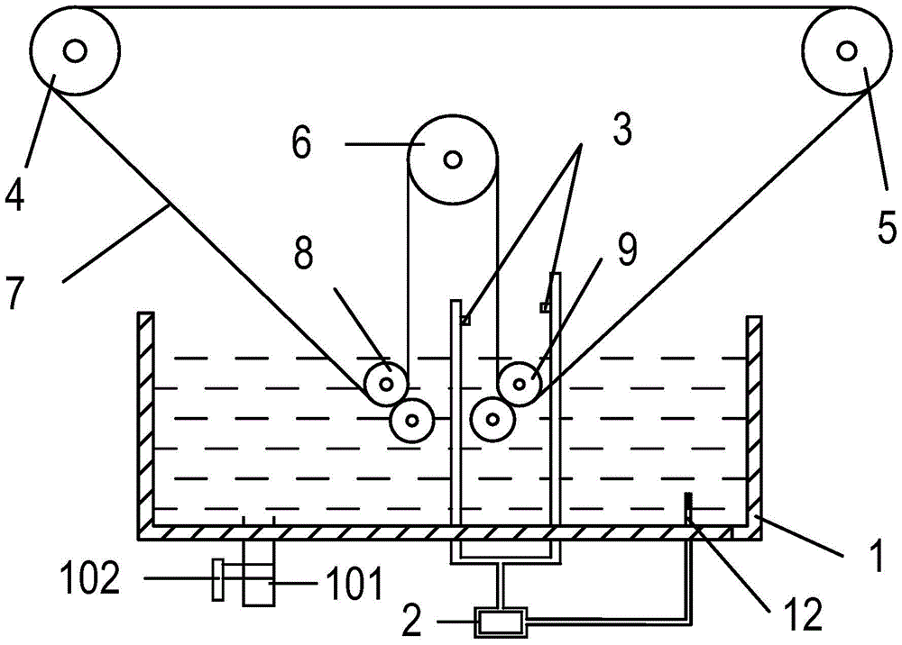 Filter cloth cleaning device for filter press