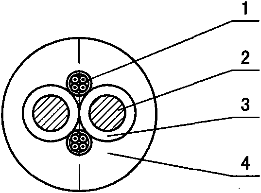 Combined using method for optical cable and mine cable and mine cable as fiber-optical communication