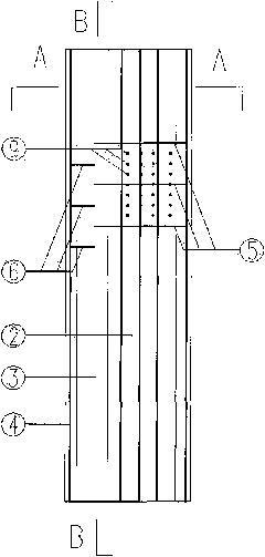 Multi-cavity steel tube concrete superposed column and preparation method thereof