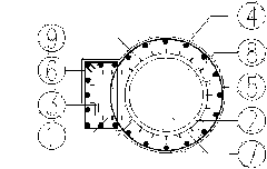 Multi-cavity steel tube concrete superposed column and preparation method thereof