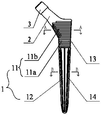 Femoral stem prosthesis