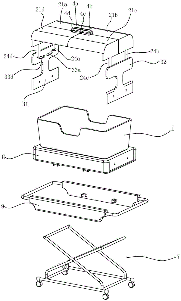 A kind of nursery bed with shelter cover