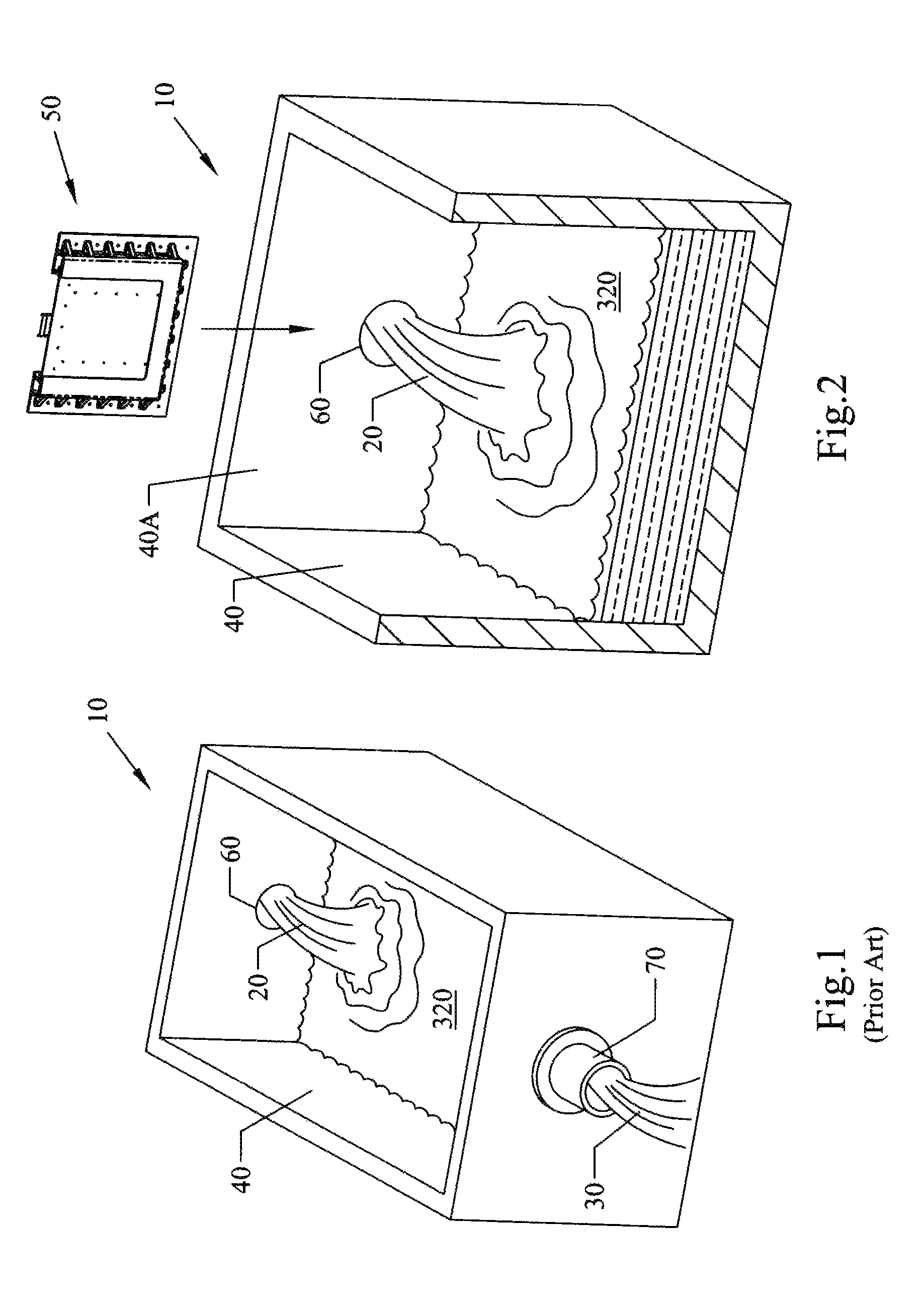 Rotatable wheel box service panel door and equalizer