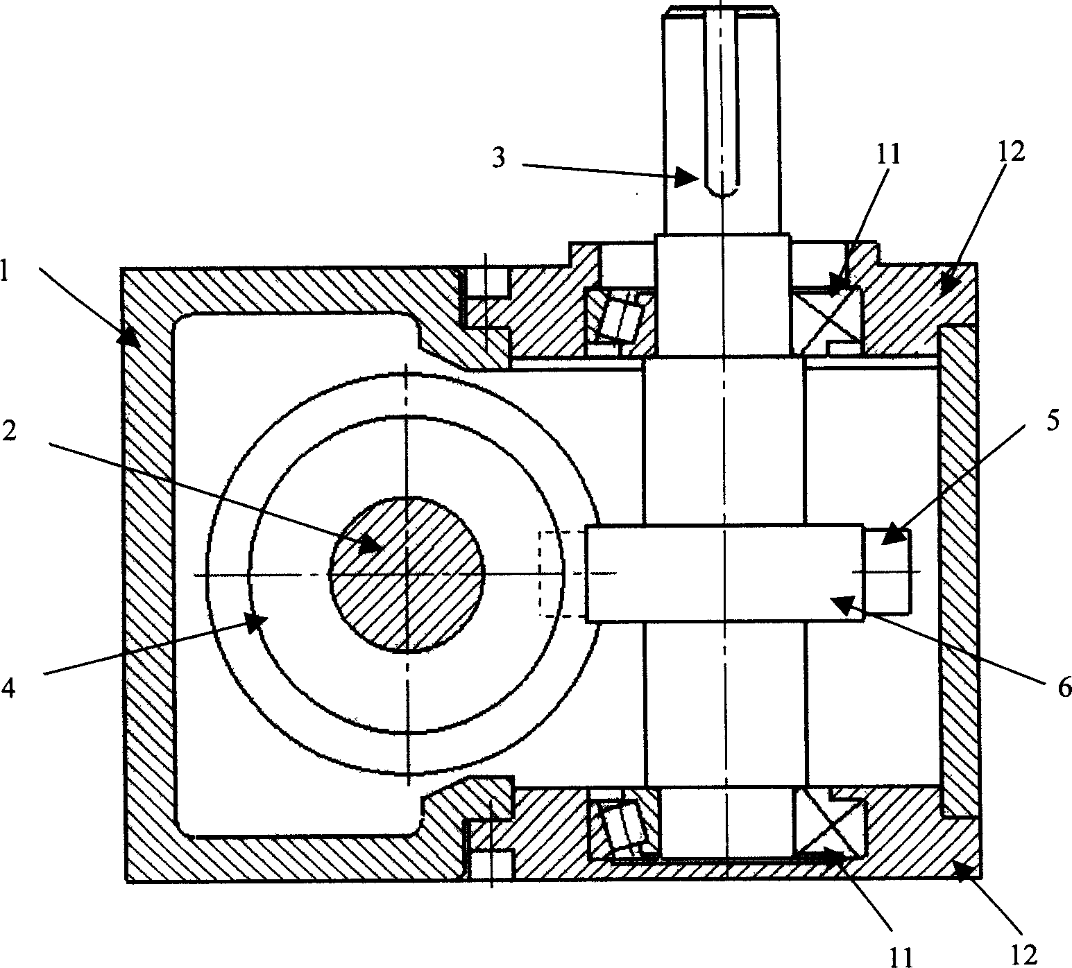 One division cam mechanism with cambered surface