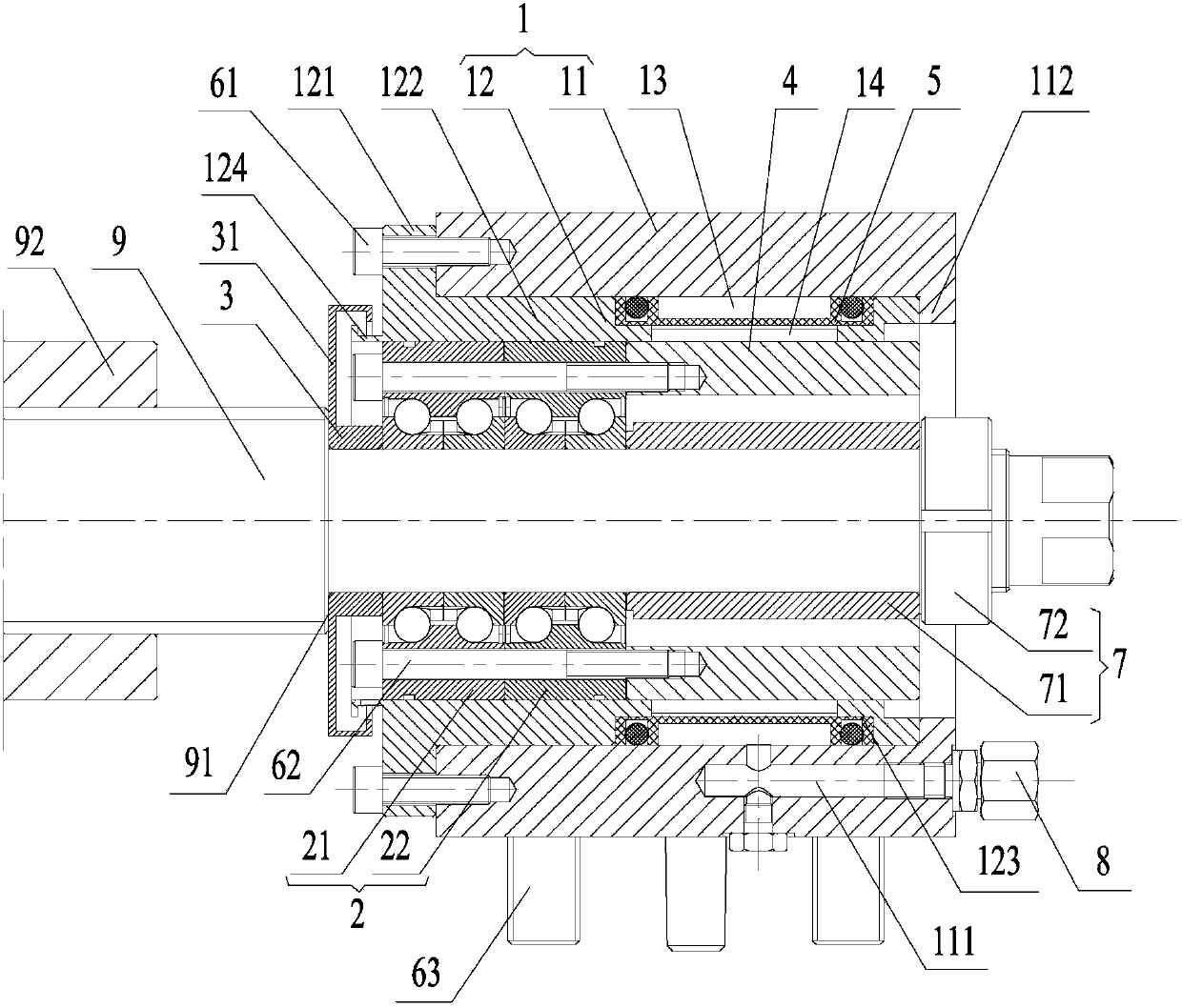 Thermal deformation automatic compensation mechanism for screw rod and machine tool