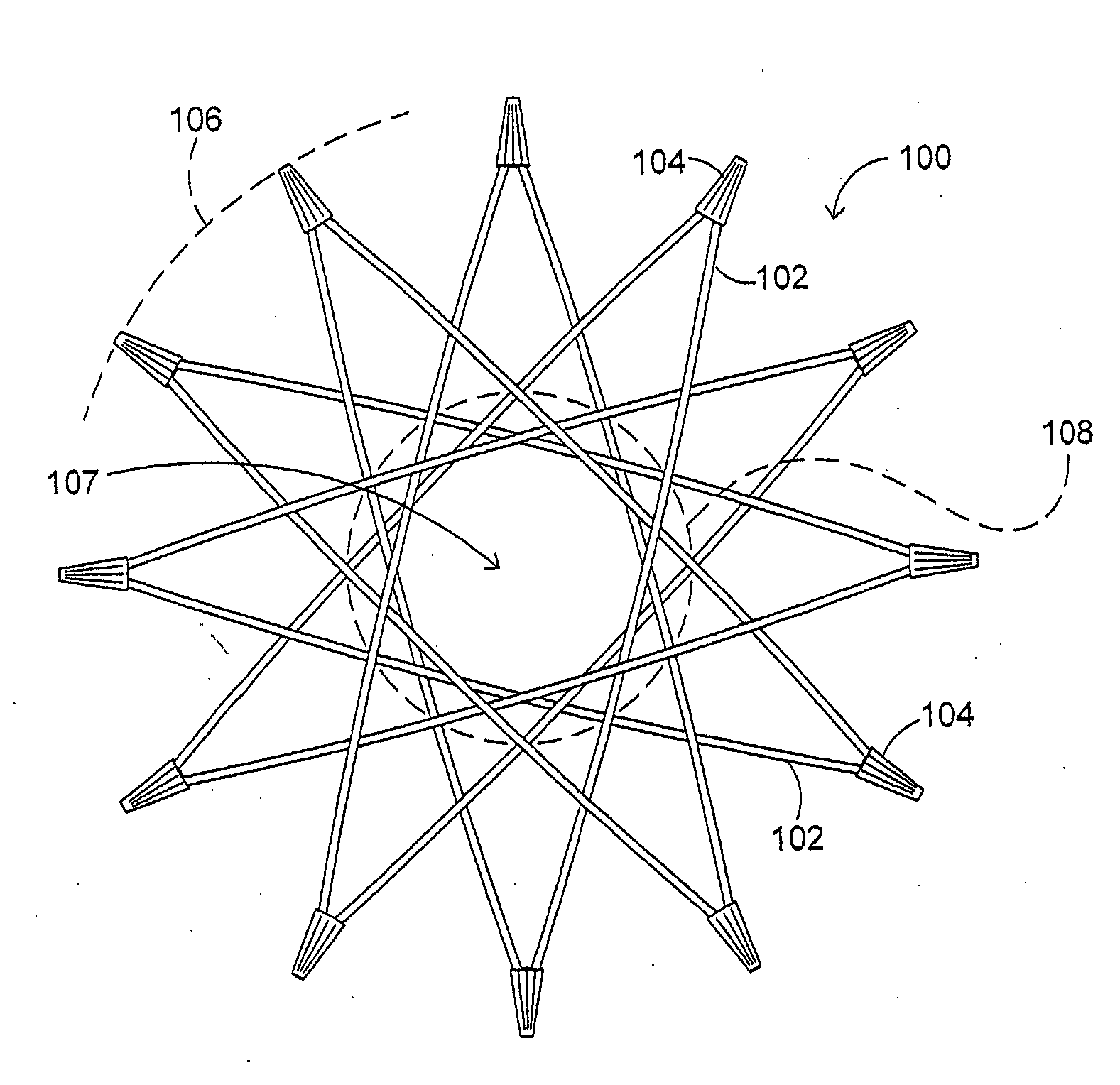 Radial-hinge mechanism