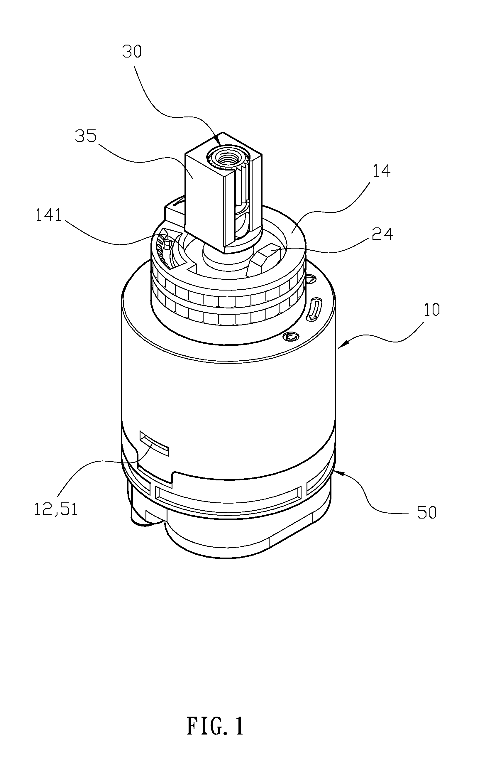 Balancing valve in faucet