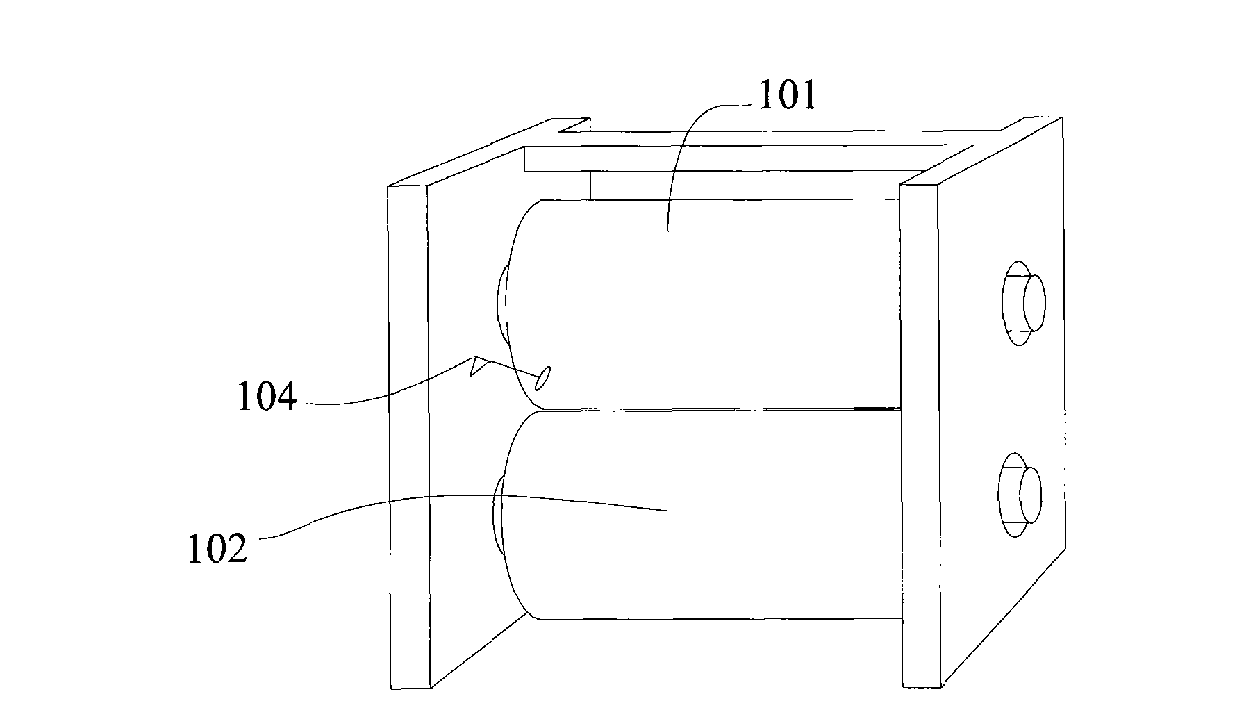 Compression roller of composite machine for preparing polyethylene fiber reinforced composite material