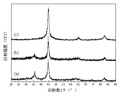 Method for preparing modified nanometer-palladium/iron duplex-metal particles