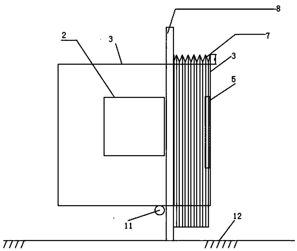 Accordion cover type sealing structure of double-door washing machine