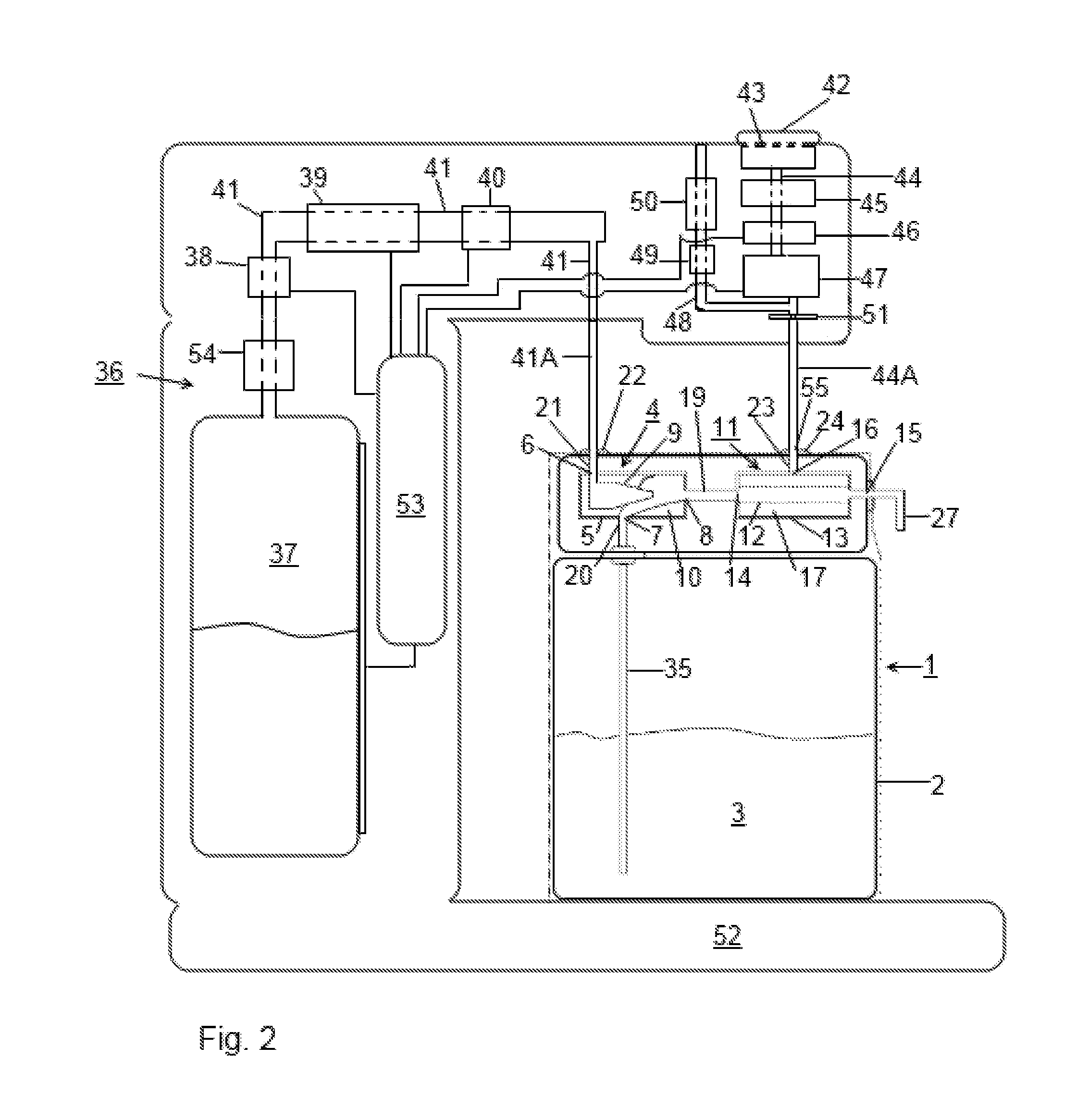 Disposable assembly, a system and method for preparing a foamed food product