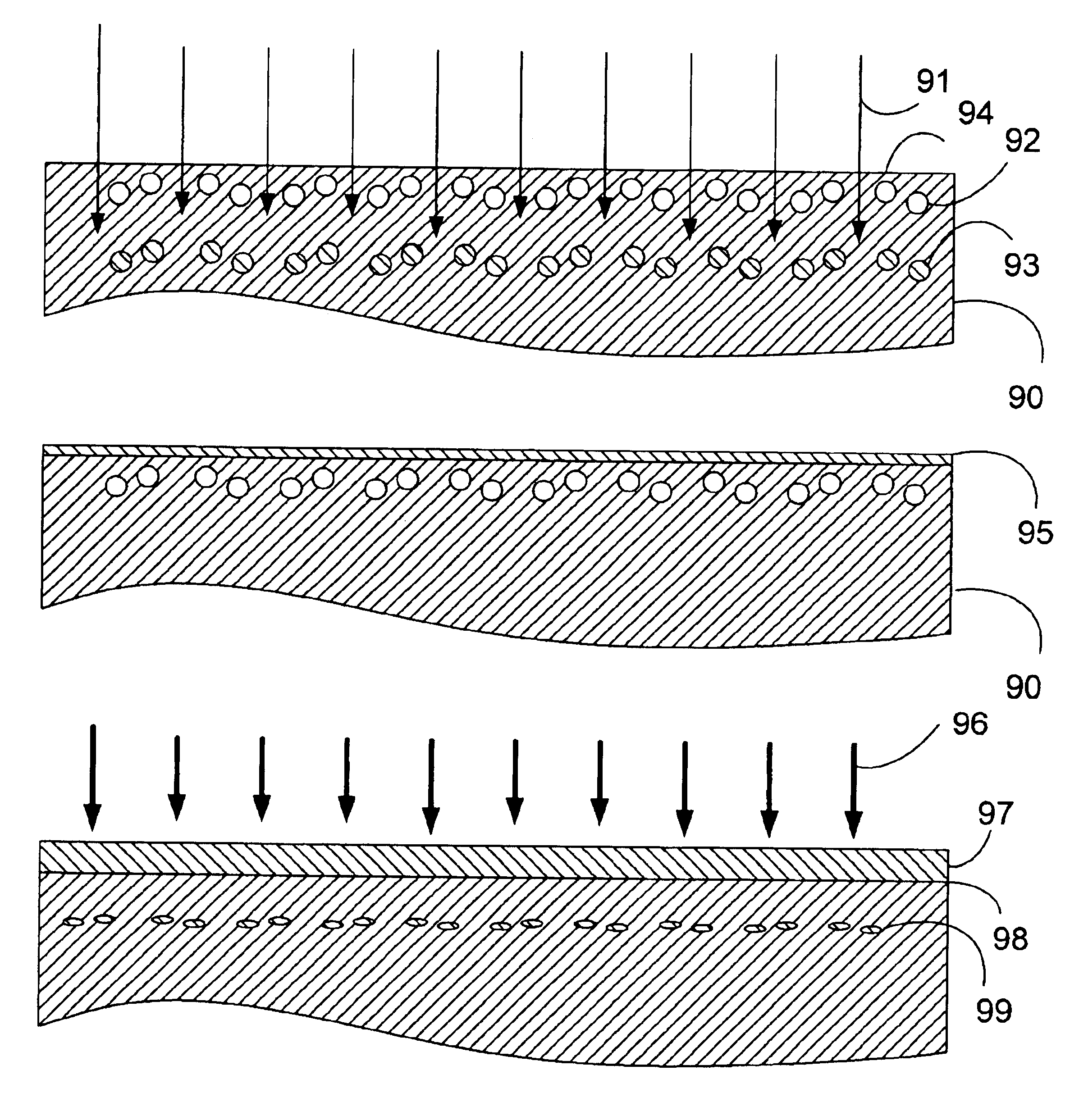 Semiconductor wafer with ultra thin doping level formed by defect engineering