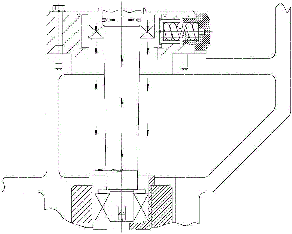 Bearing lubricating system for disc separator