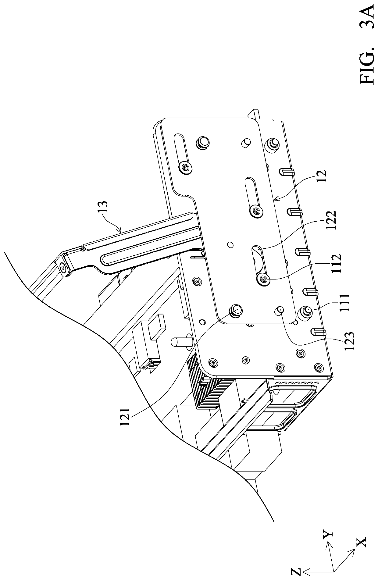 Electronic device and tray structure thereof