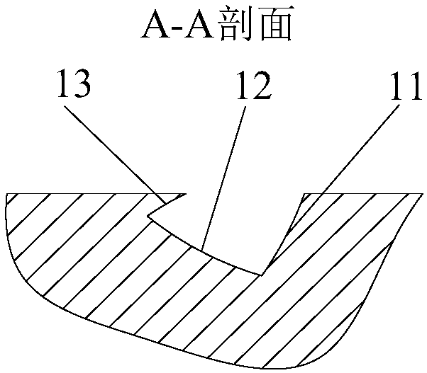 Ternary twisted groove end face mechanical seal structure