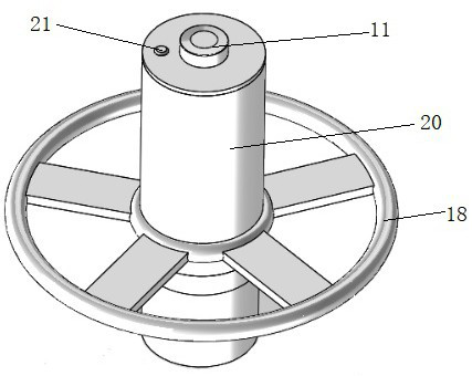 An intelligent handwheel device for remote switching of wellhead valves