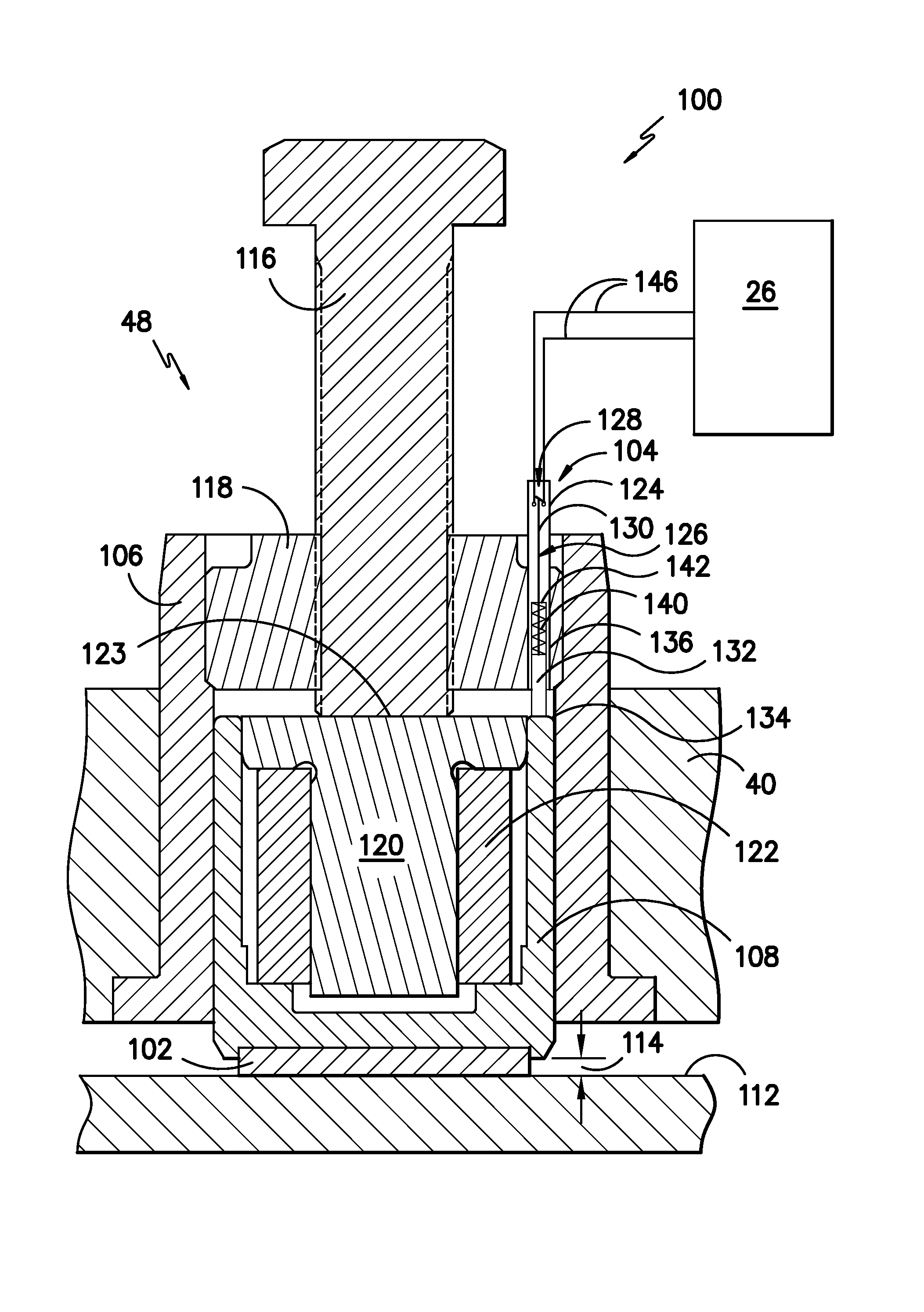 System for actively monitoring wear on wind turbine brake pads and related methods