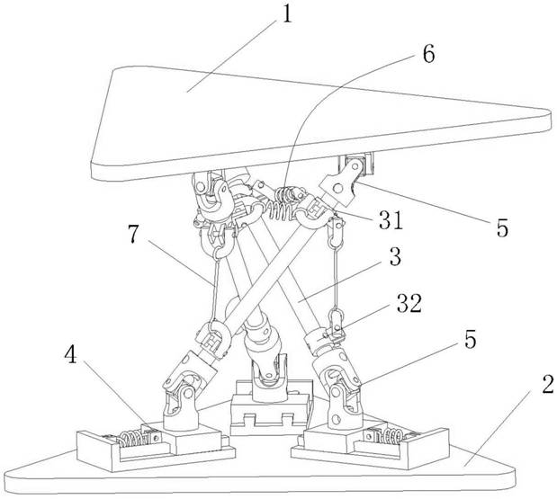 A tensioning support device