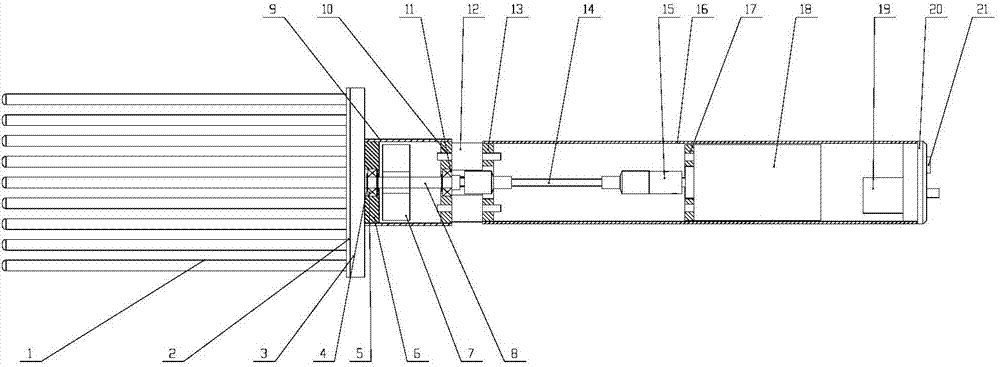 Portable vibration-type picking machine with function of adjusting amplitude-frequency in stepless manner