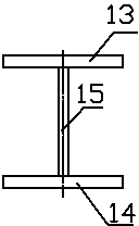 H-shaped steel welding device and welding process thereof