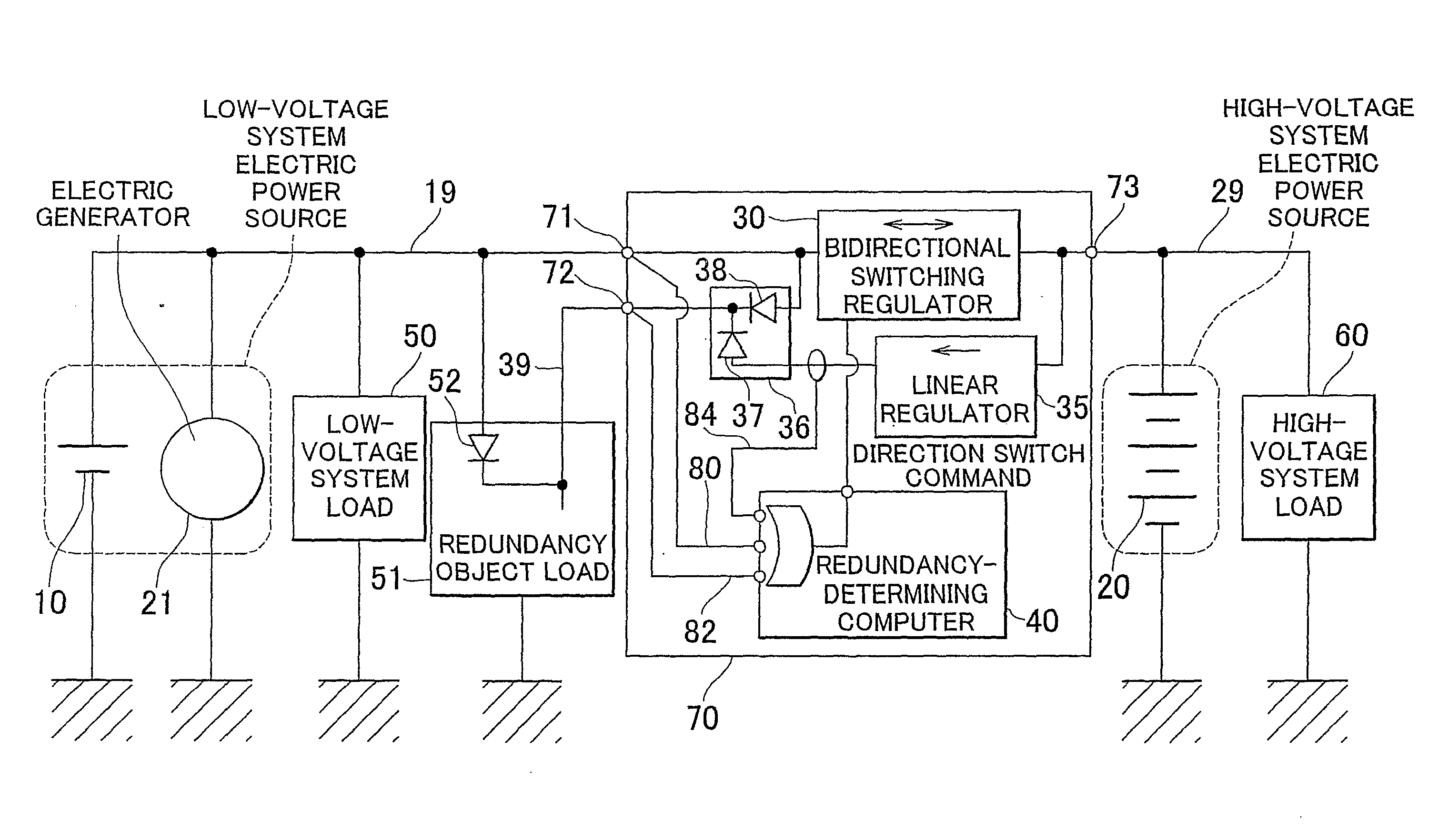 Electric power source system and method for the same