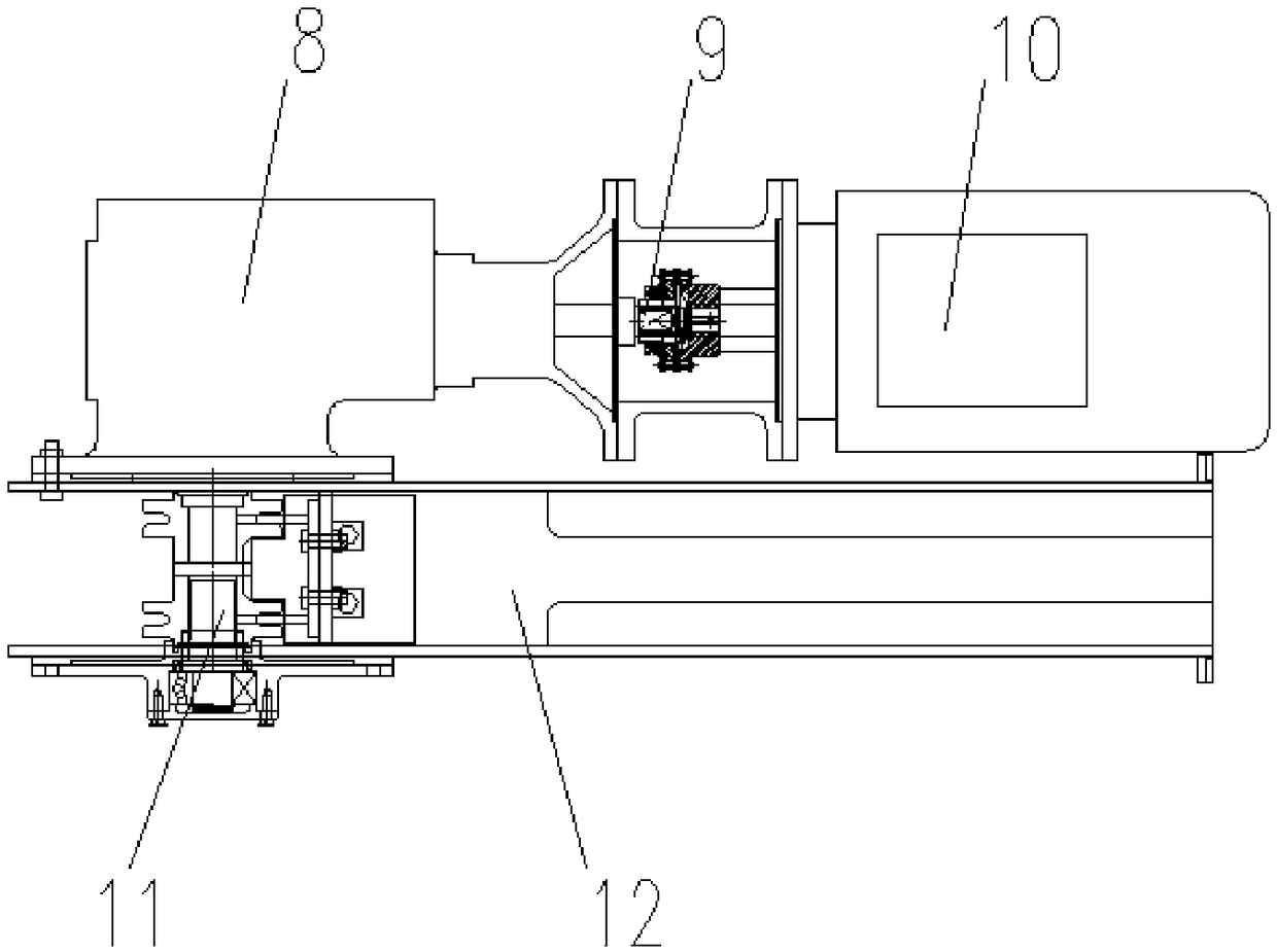 Cable clamp dragging device of coal cutter