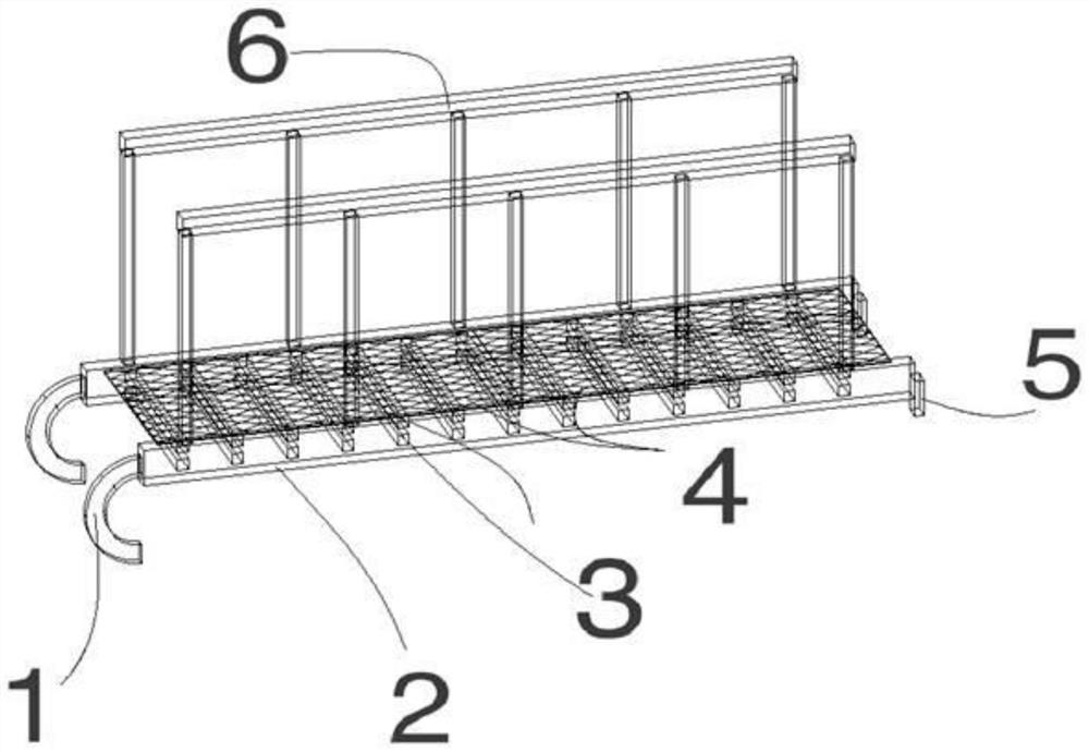 Portable temporary bridge for connecting tower crane with building