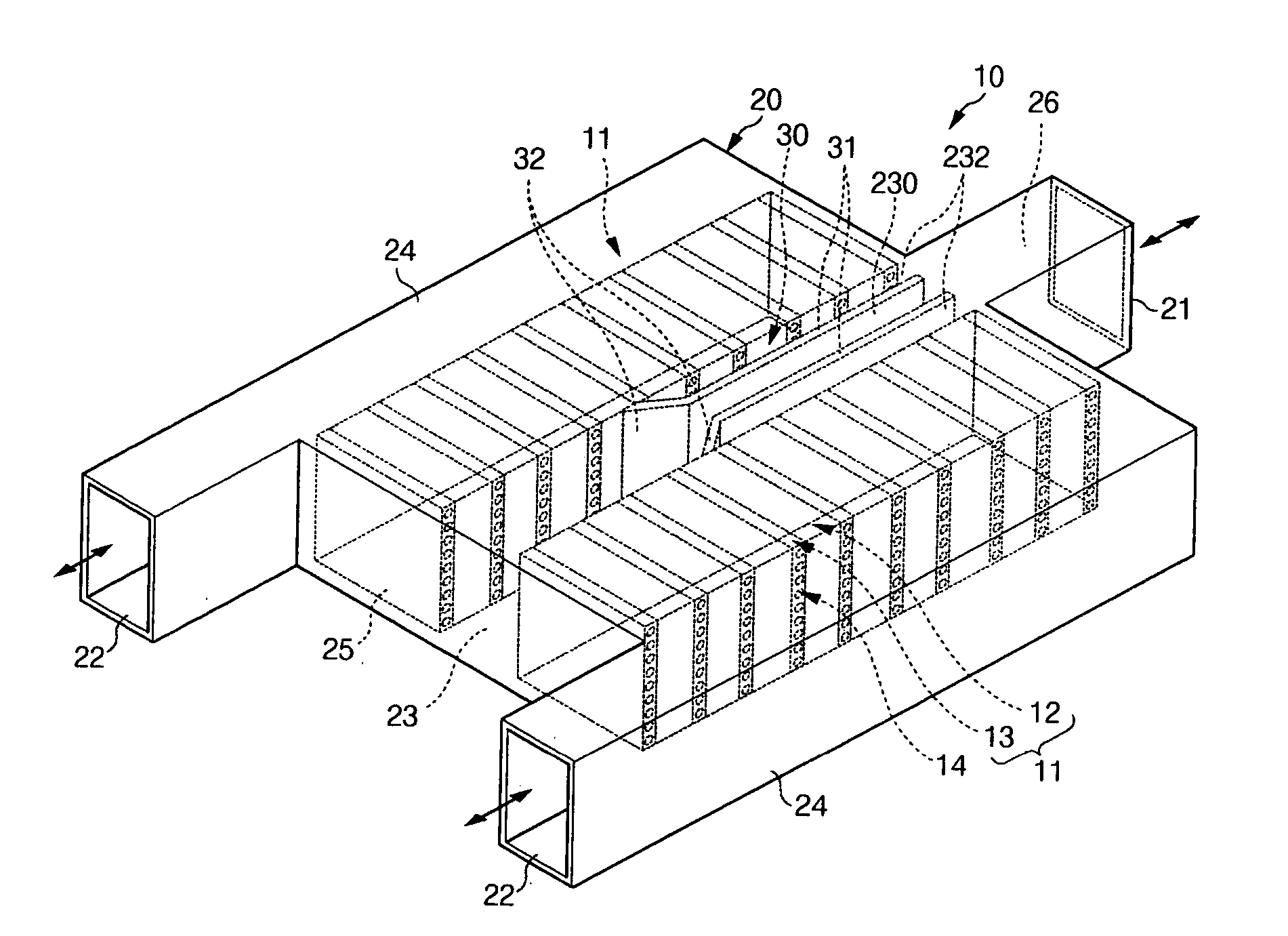 Battery module having improved cooling efficiency