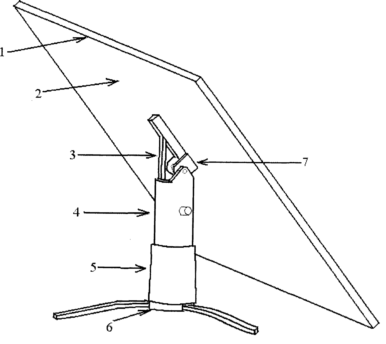 Sunflower type sun tracking device