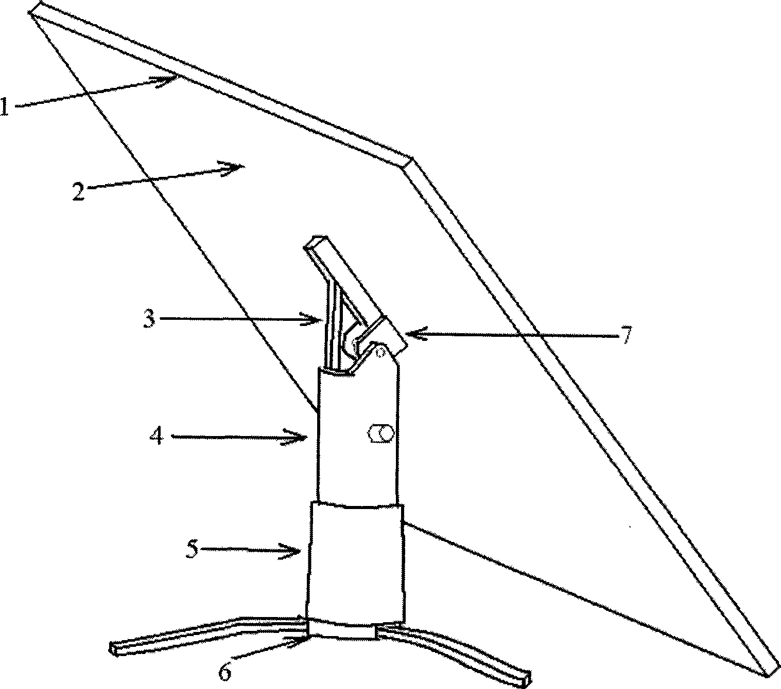 Sunflower type sun tracking device