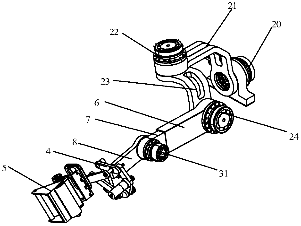 Six-degree-of-freedom upper limb rehabilitation training arm and robot