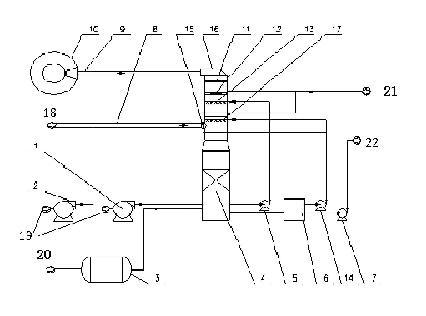 Flue gas-treating method and apparatus for treating acidic tail gas by using ammonia process