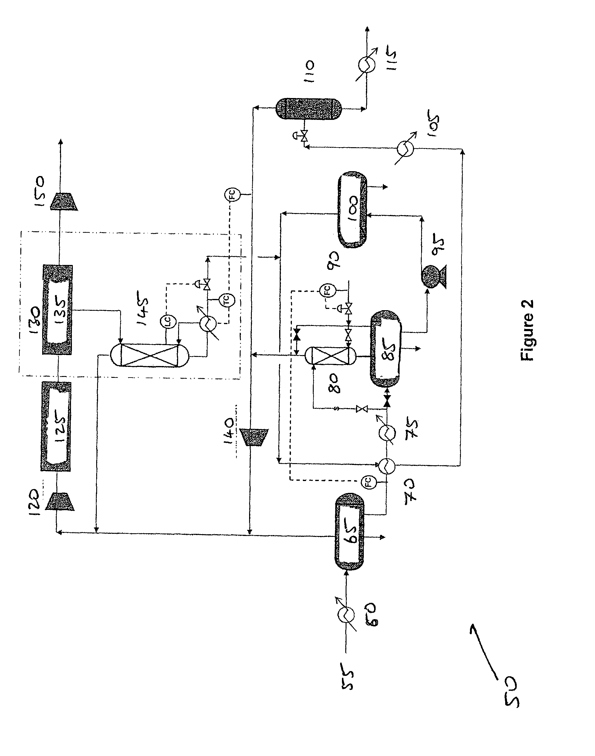 Process for the recovery of crude